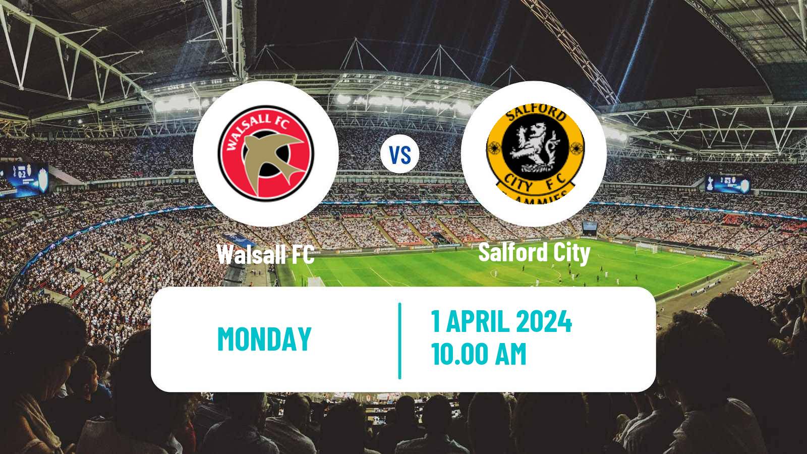 Soccer English League Two Walsall - Salford City