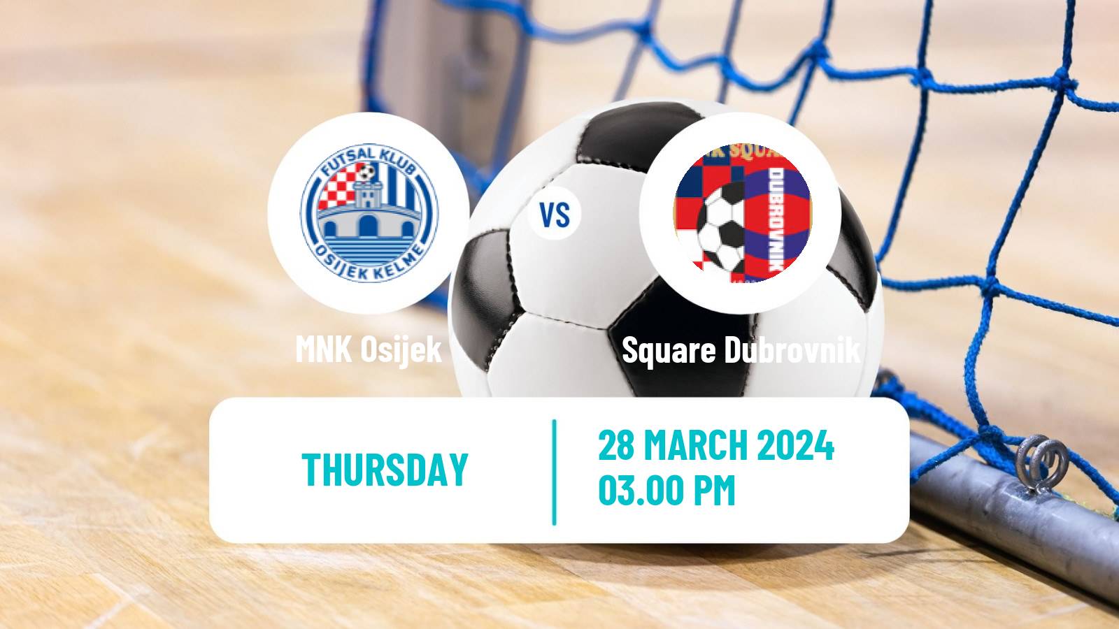 Futsal Croatian 1 HMNL Osijek - Square Dubrovnik
