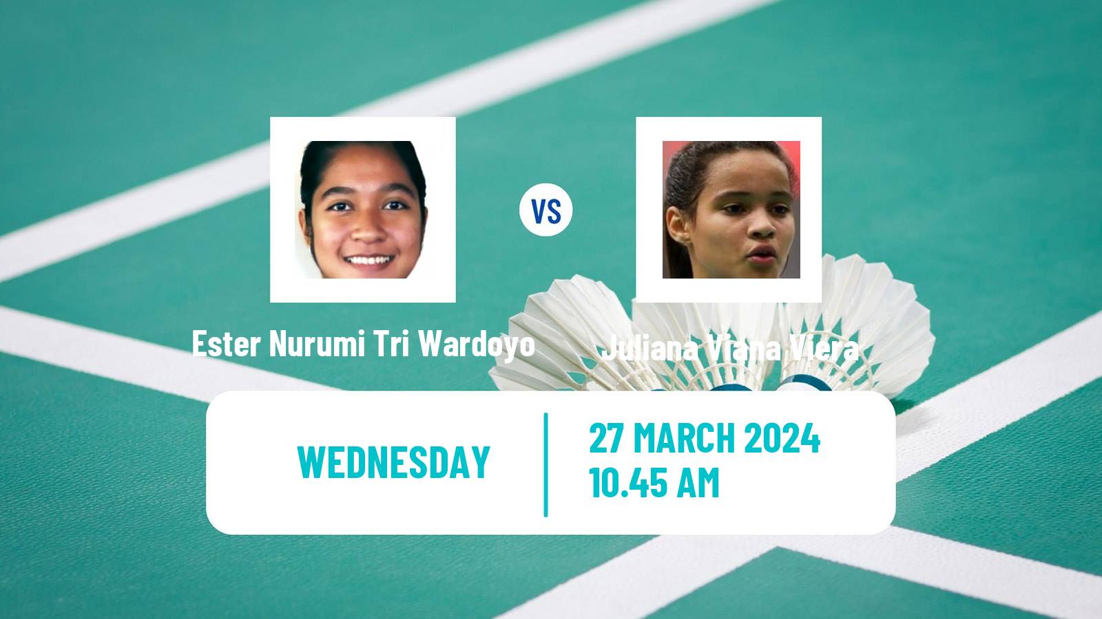 Badminton BWF World Tour Spain Masters Women Ester Nurumi Tri Wardoyo - Juliana Viana Viera