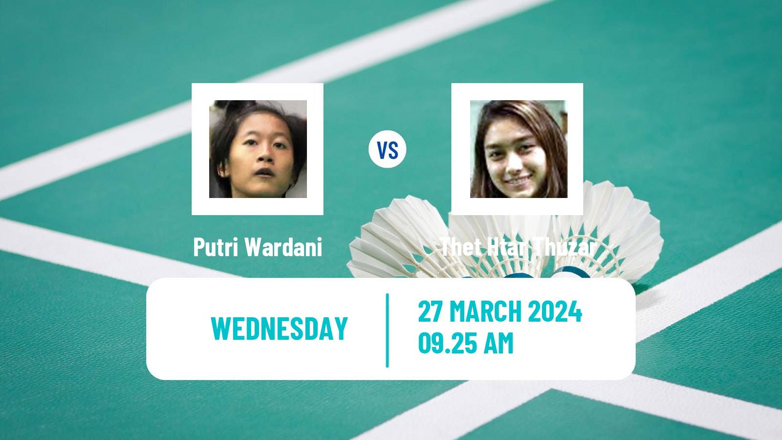 Badminton BWF World Tour Spain Masters Women Putri Wardani - Thet Htar Thuzar