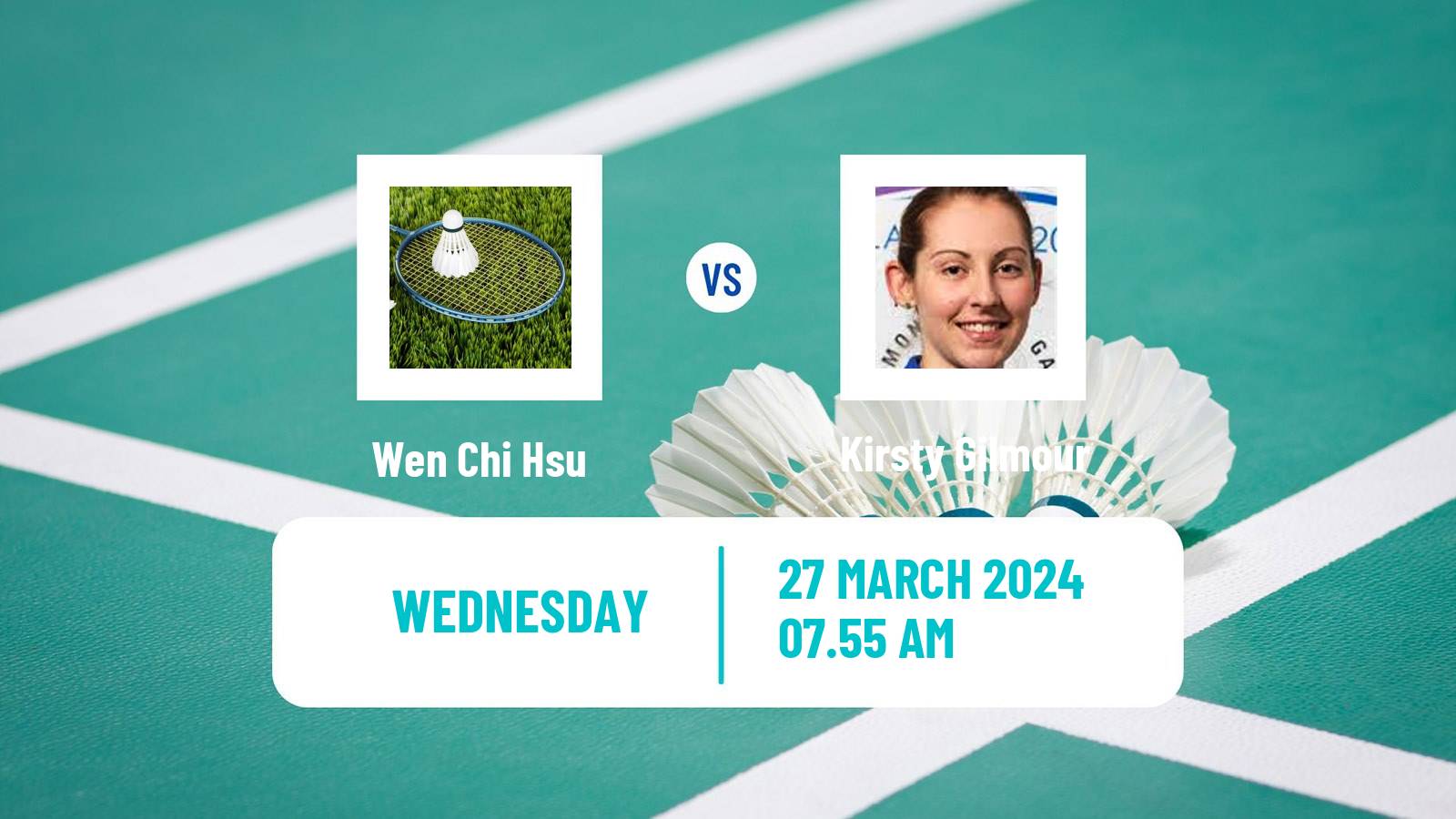 Badminton BWF World Tour Spain Masters Women Wen Chi Hsu - Kirsty Gilmour
