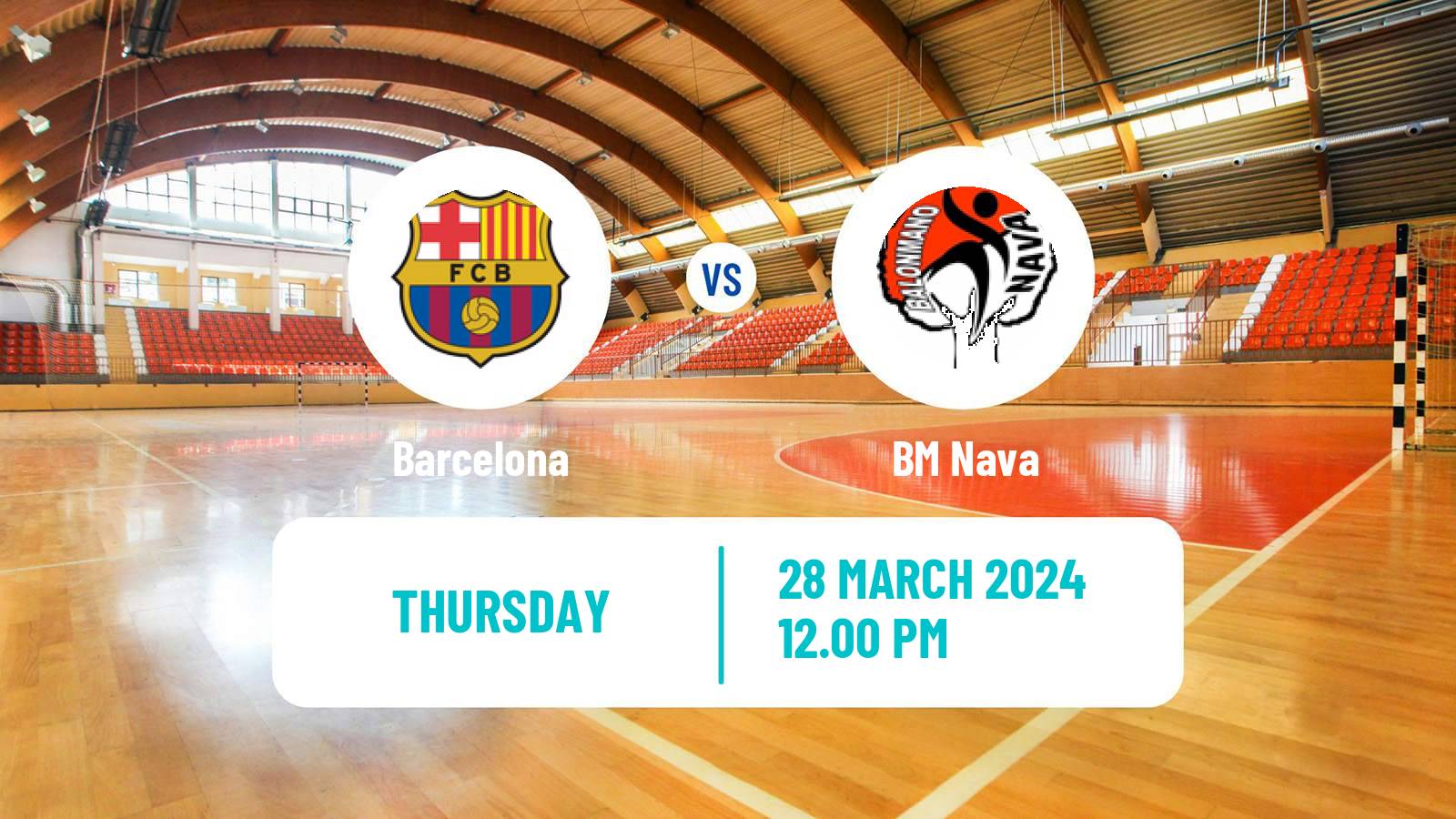 Handball Spanish Liga ASOBAL Barcelona - Nava