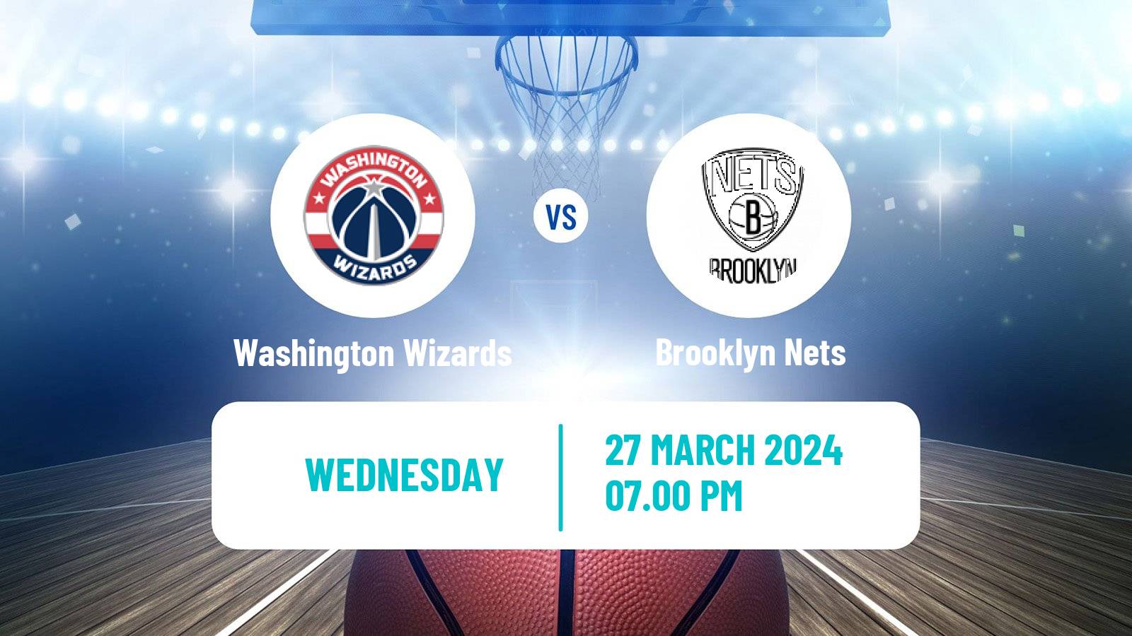 Basketball NBA Washington Wizards - Brooklyn Nets