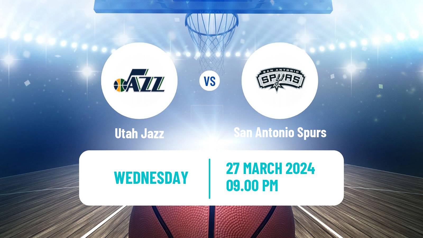 Basketball NBA Utah Jazz - San Antonio Spurs