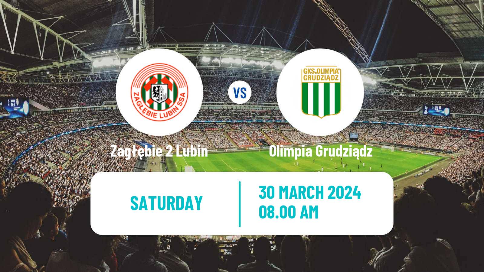 Soccer Polish Division 2 Zagłębie 2 Lubin - Olimpia Grudziądz