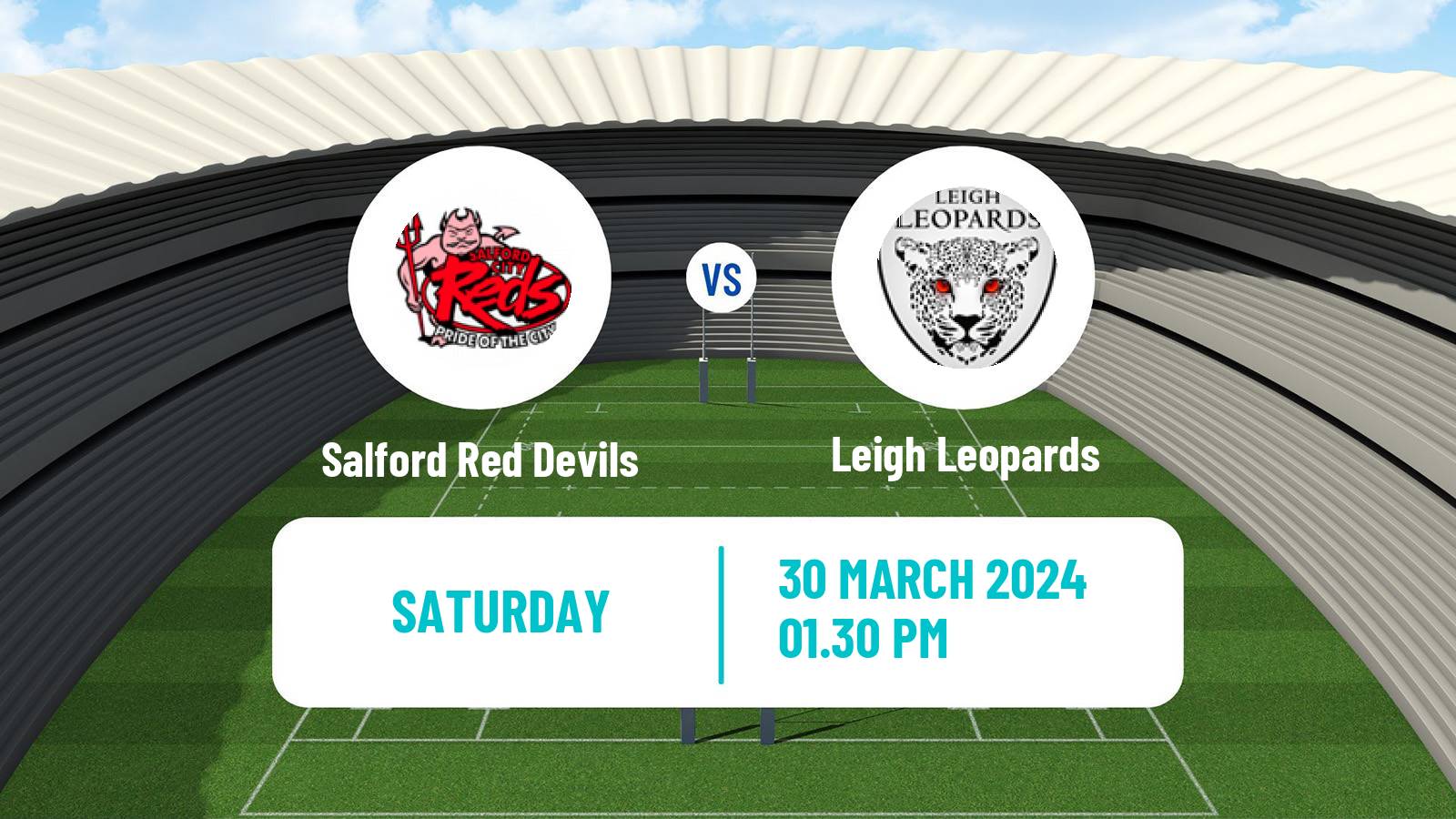 Rugby league Super League Rugby Salford Red Devils - Leigh Leopards