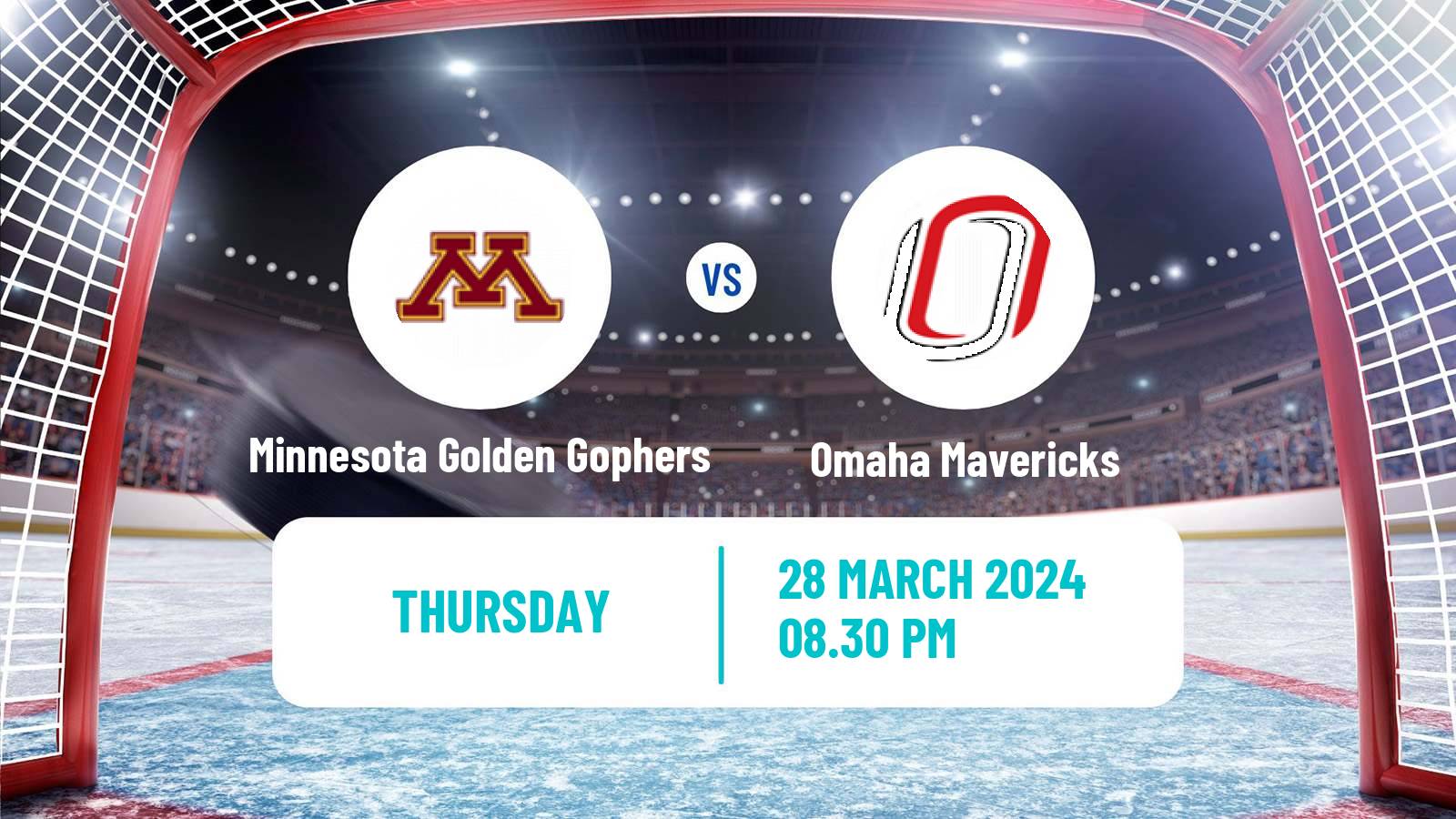 Hockey NCAA Hockey Minnesota Golden Gophers - Omaha Mavericks