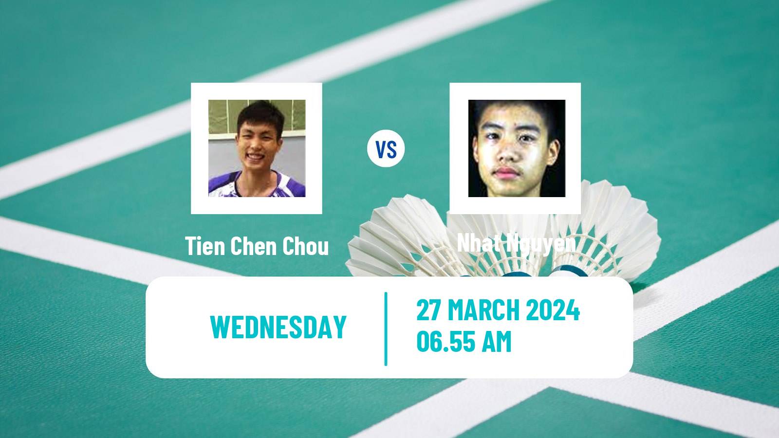 Badminton BWF World Tour Spain Masters Men Tien Chen Chou - Nhat Nguyen