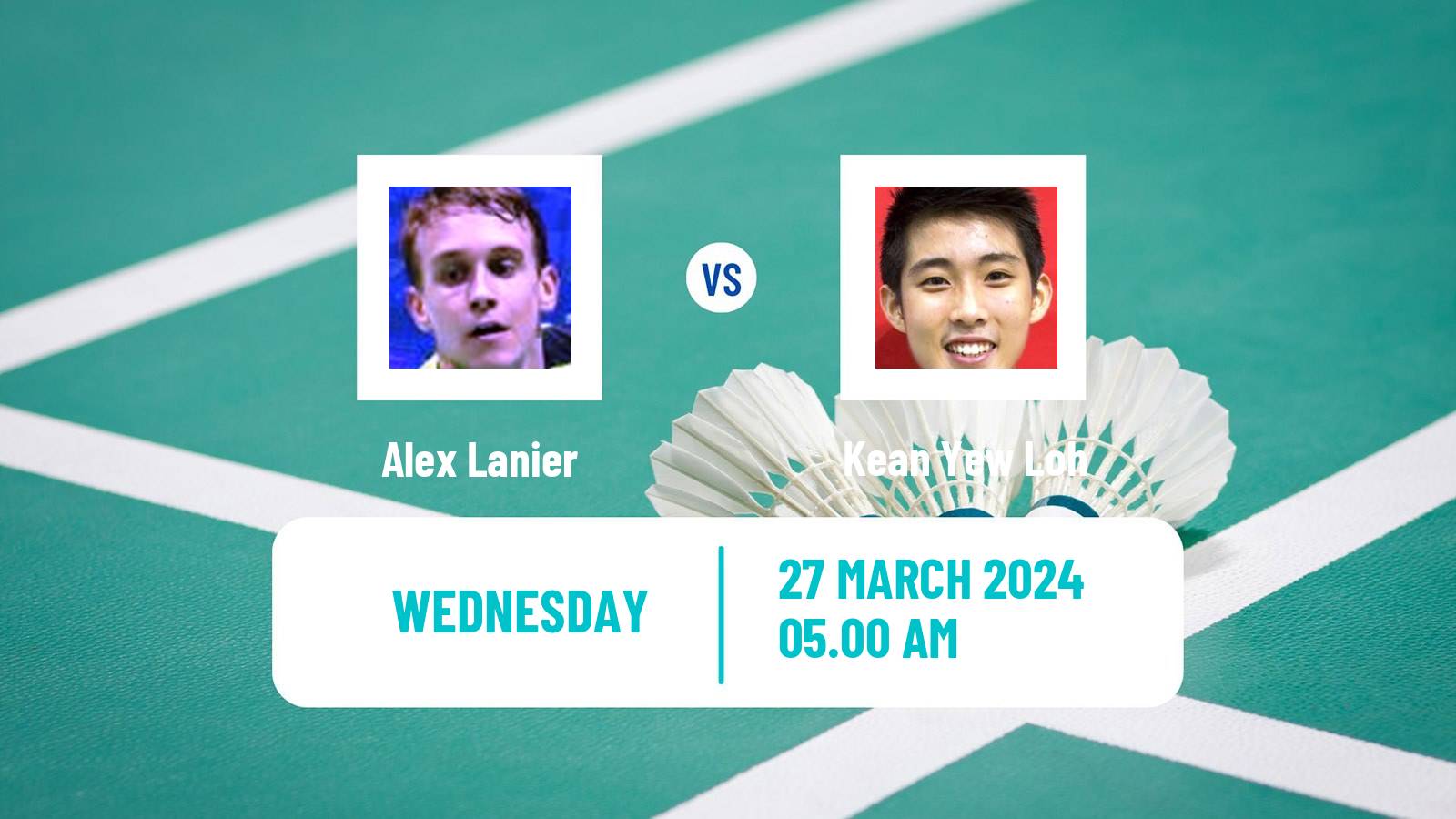 Badminton BWF World Tour Spain Masters Men Alex Lanier - Kean Yew Loh