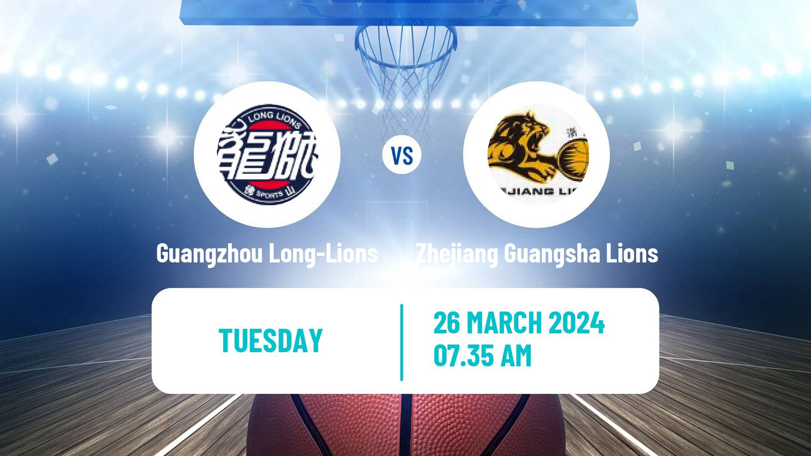 Basketball CBA Guangzhou Long-Lions - Zhejiang Guangsha Lions