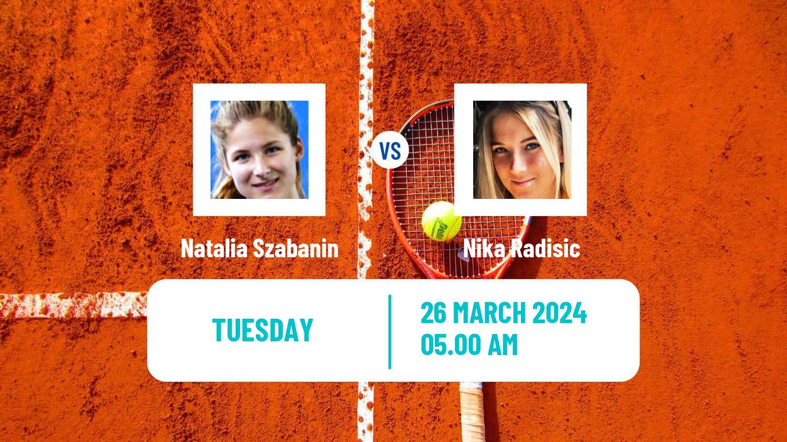 Tennis ITF W35 Terrassa Women Natalia Szabanin - Nika Radisic