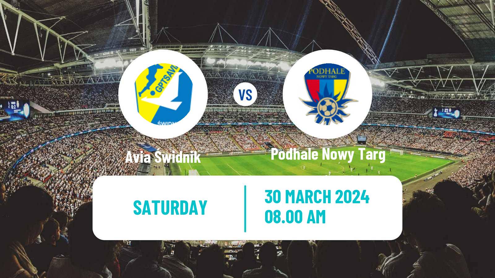 Soccer Polish Division 3 - Group IV Avia Świdnik - Podhale Nowy Targ