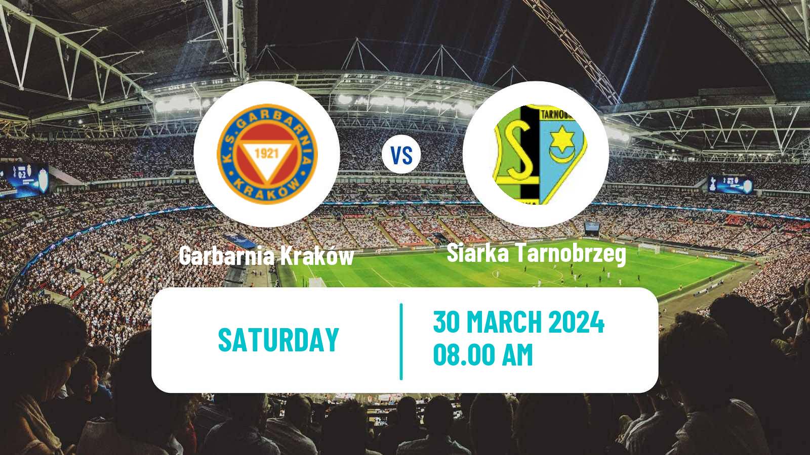 Soccer Polish Division 3 - Group IV Garbarnia Kraków - Siarka Tarnobrzeg