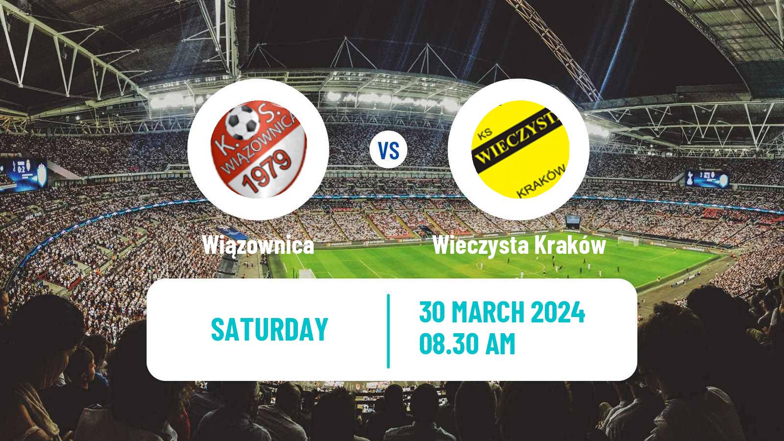 Soccer Polish Division 3 - Group IV Wiązownica - Wieczysta Kraków