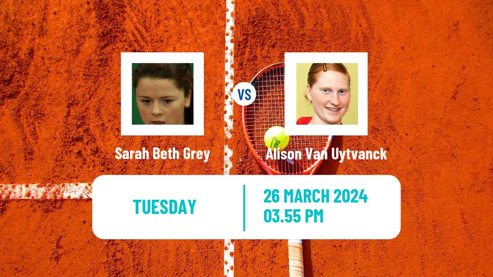 Tennis ITF W75 Croissy Beaubourg Women Sarah Beth Grey - Alison Van Uytvanck