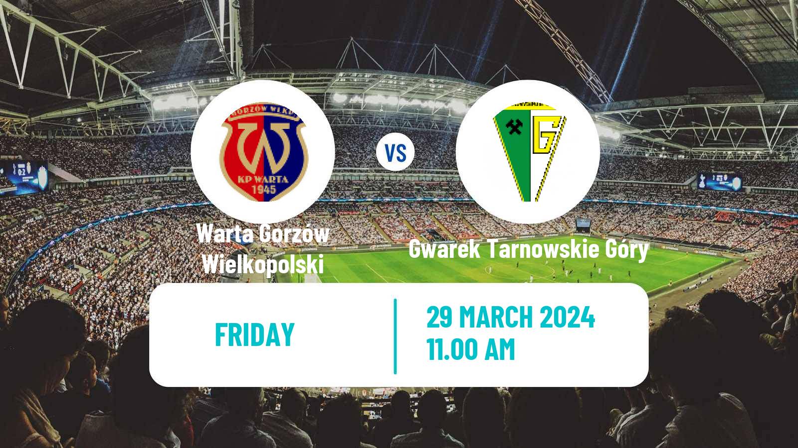 Soccer Polish Division 3 - Group III Warta Gorzów Wielkopolski - Gwarek Tarnowskie Góry