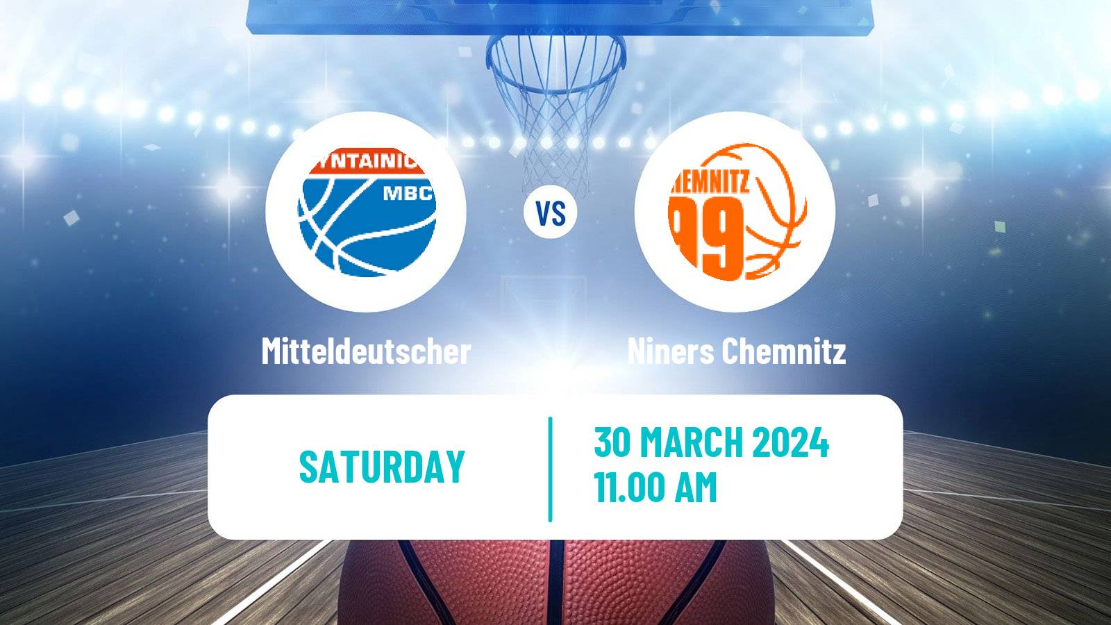 Basketball German BBL Mitteldeutscher - Niners Chemnitz