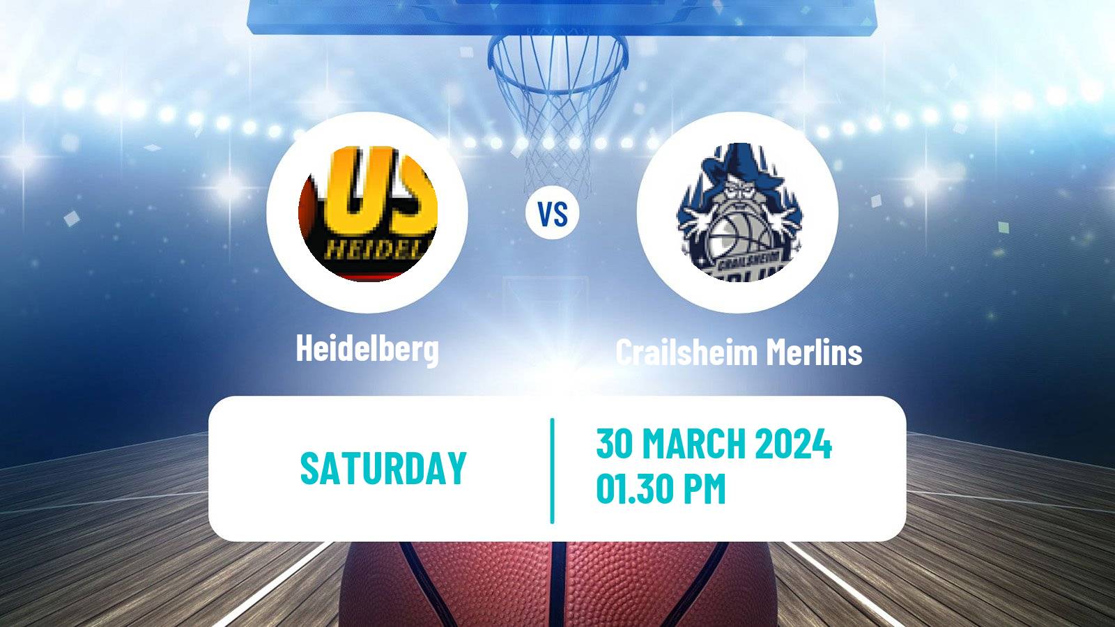 Basketball German BBL Heidelberg - Crailsheim Merlins