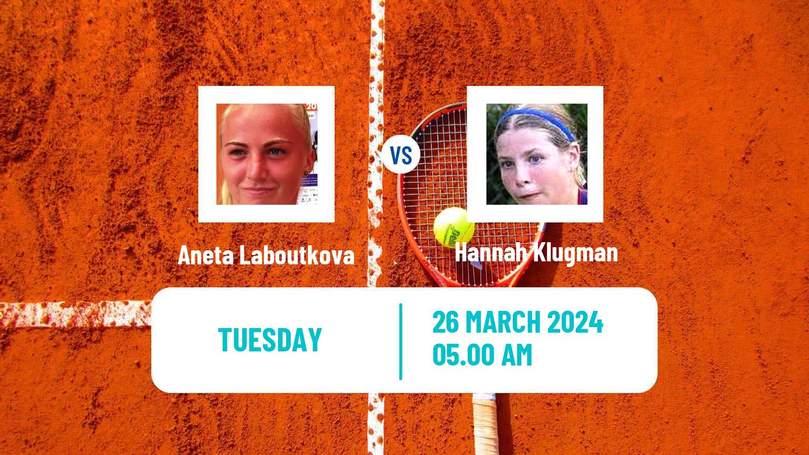 Tennis ITF W50 Murska Sobota Women Aneta Laboutkova - Hannah Klugman