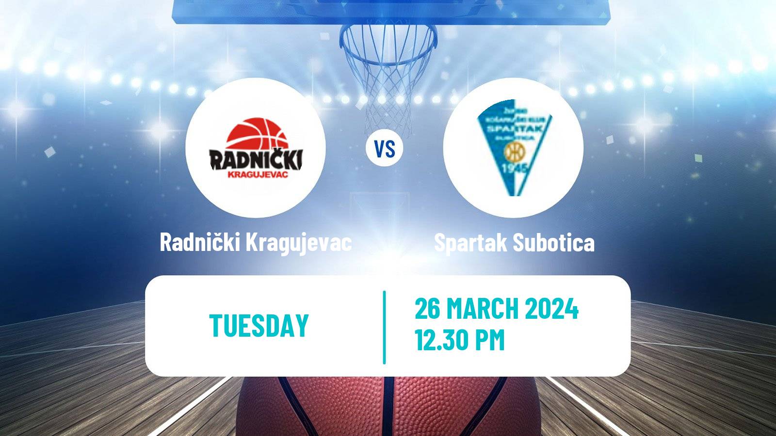 Basketball Serbian First League Basketball Radnički Kragujevac - Spartak Subotica