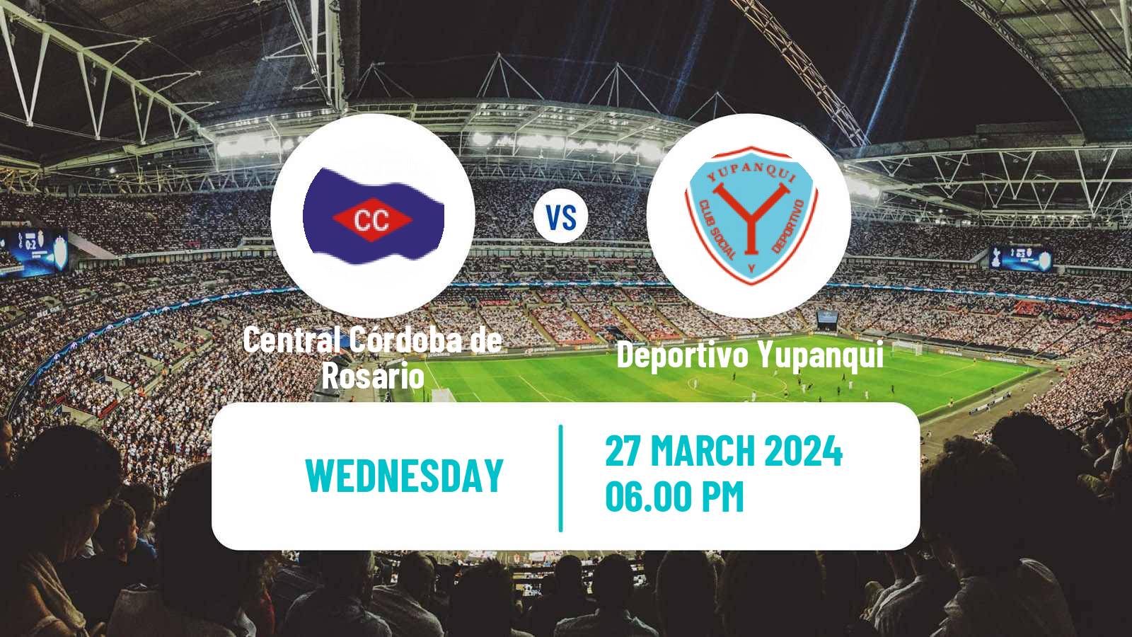Soccer Argentinian Primera C Central Córdoba de Rosario - Deportivo Yupanqui