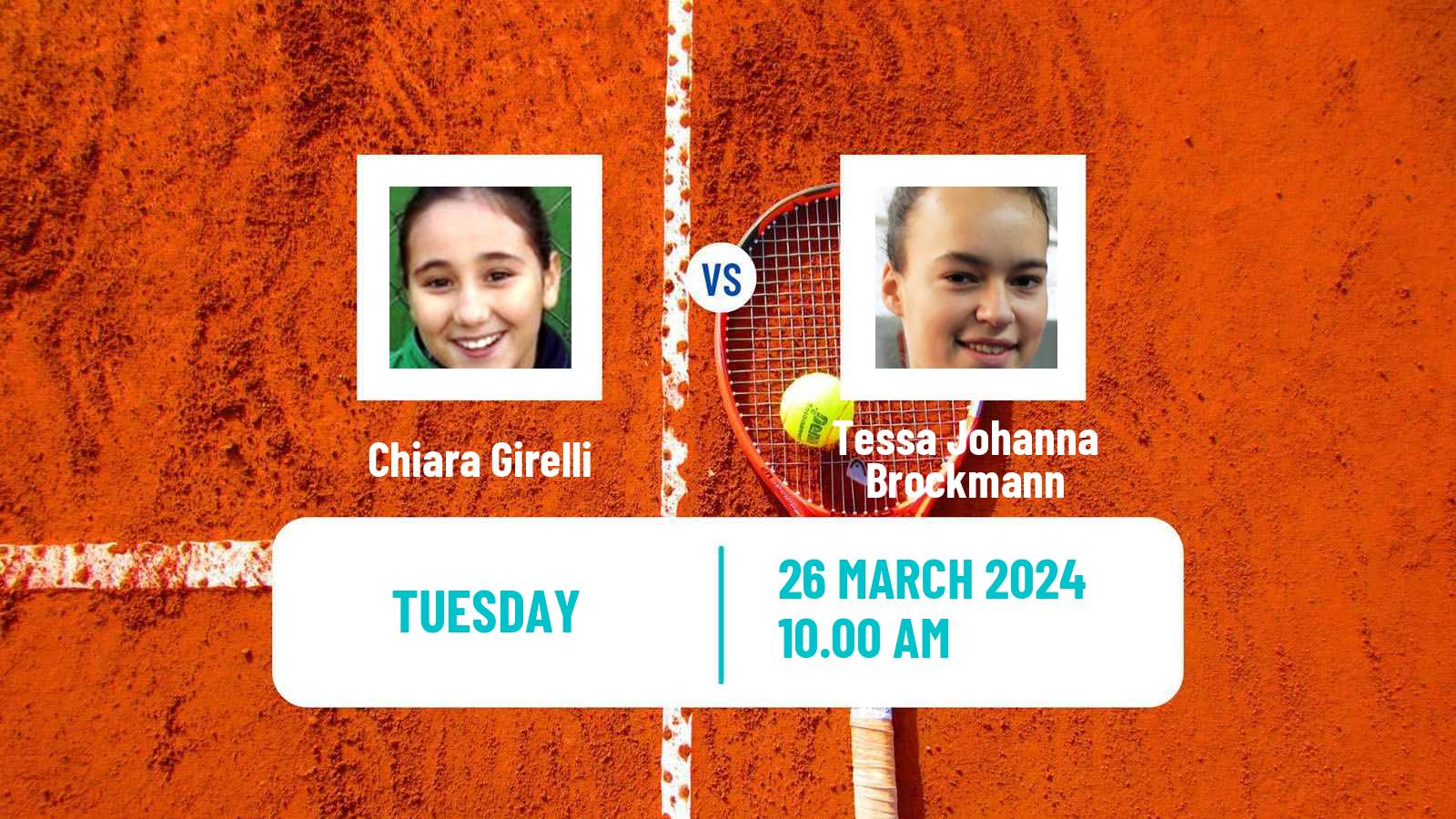 Tennis ITF W15 Monastir 11 Women 2024 Chiara Girelli - Tessa Johanna Brockmann
