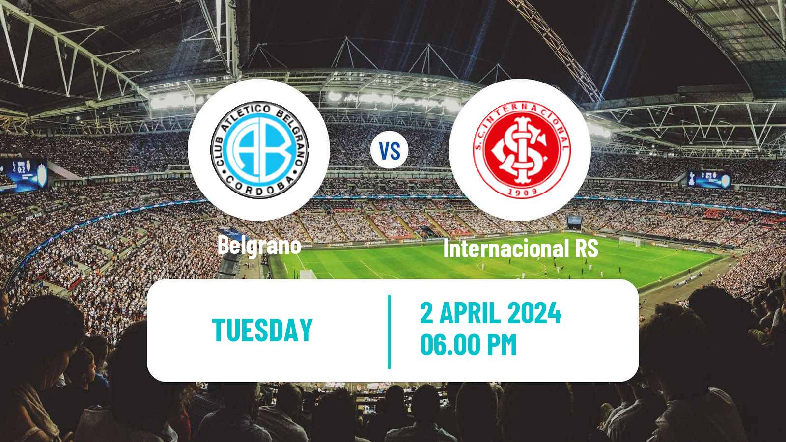 Soccer Copa Sudamericana Belgrano - Internacional RS