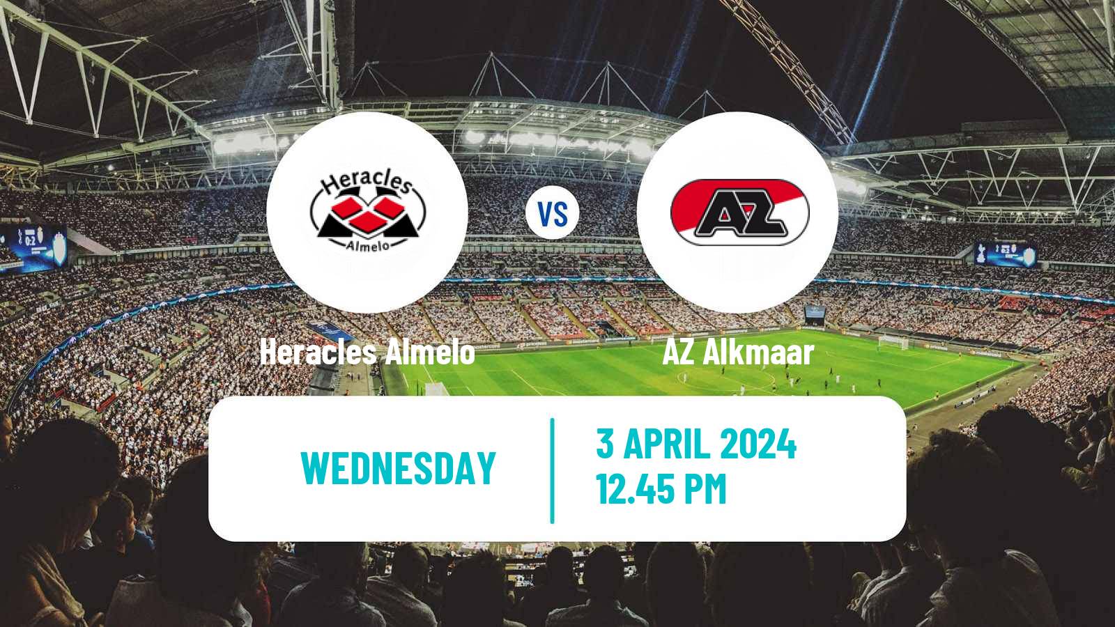 Soccer Dutch Eredivisie Heracles Almelo - AZ Alkmaar