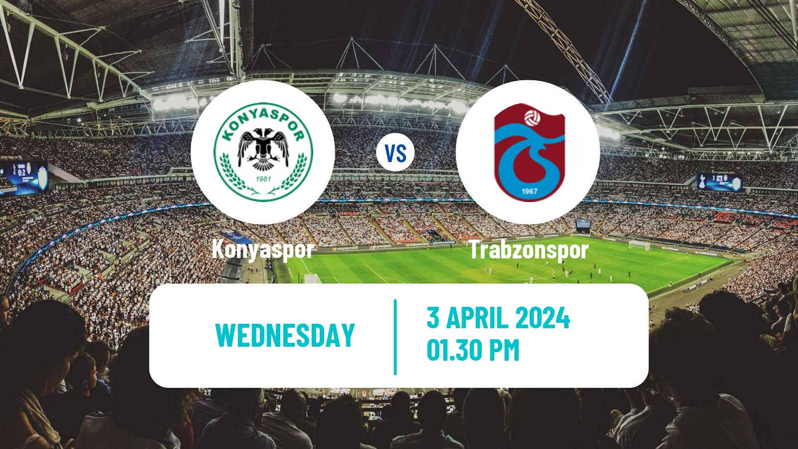 Soccer Turkish Super League Konyaspor - Trabzonspor