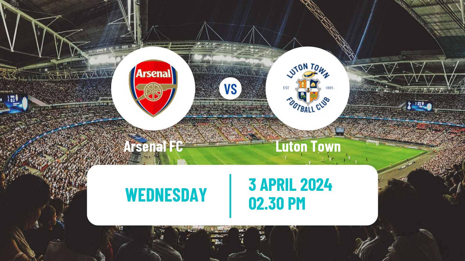 Soccer English Premier League Arsenal - Luton Town