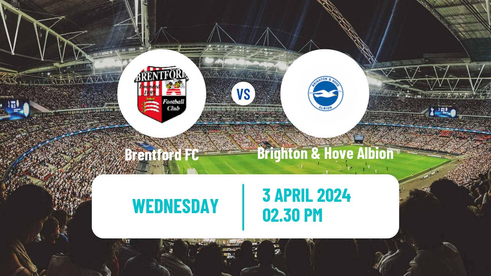 Soccer English Premier League Brentford - Brighton & Hove Albion