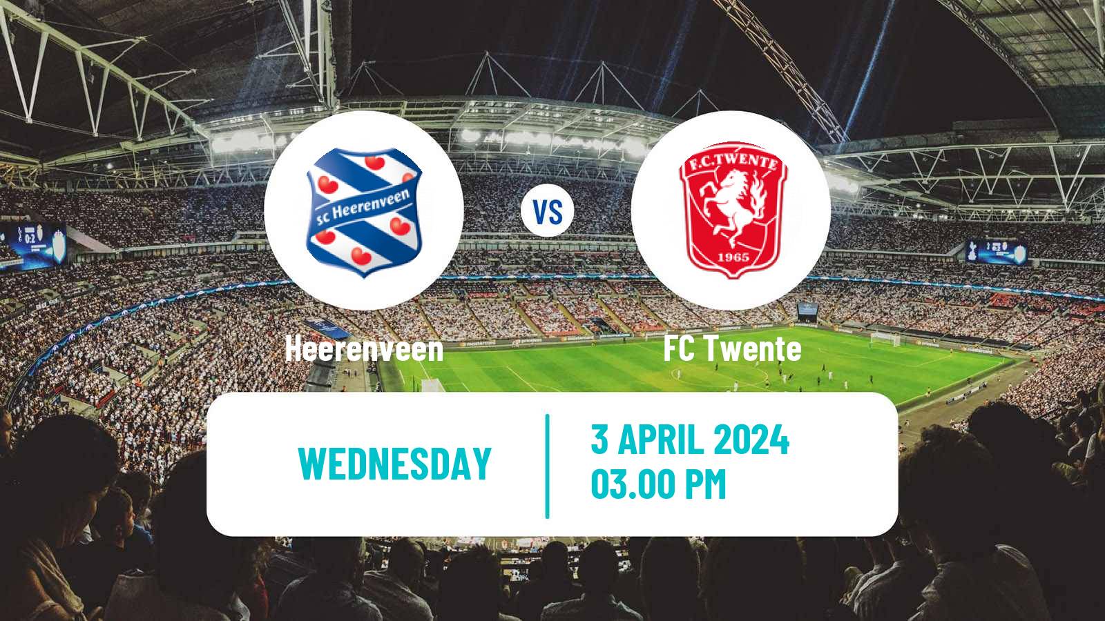 Soccer Dutch Eredivisie Heerenveen - Twente