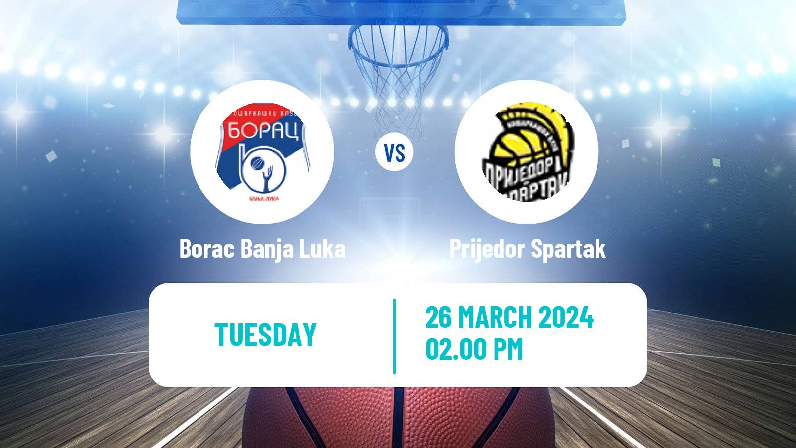 Basketball Bosnian Prvenstvo Basketball Borac Banja Luka - Prijedor Spartak