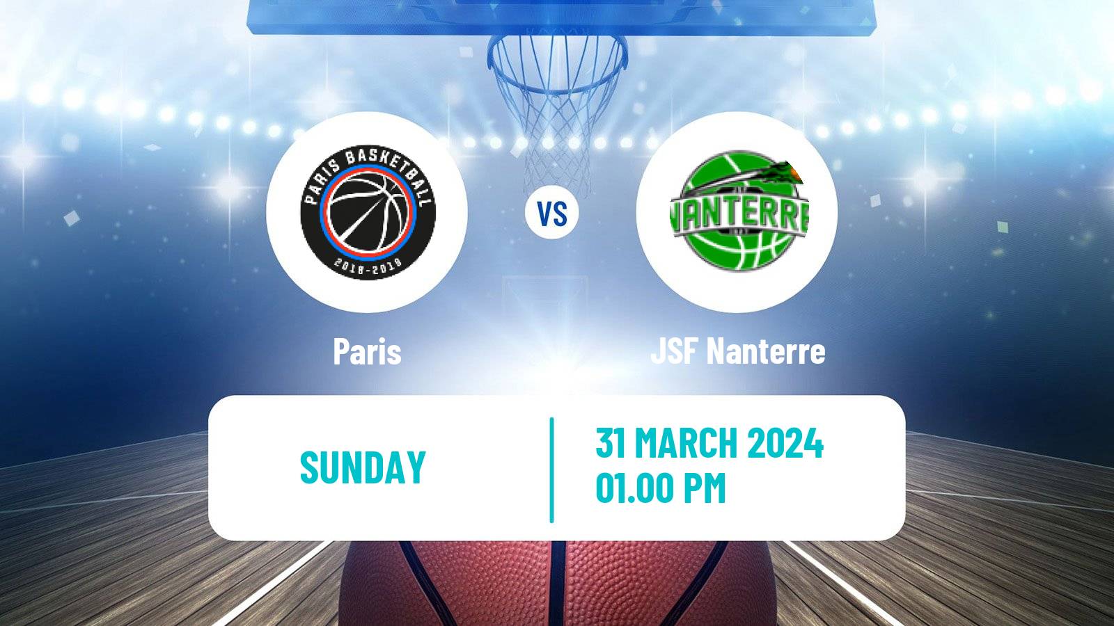 Basketball French LNB Paris - Nanterre
