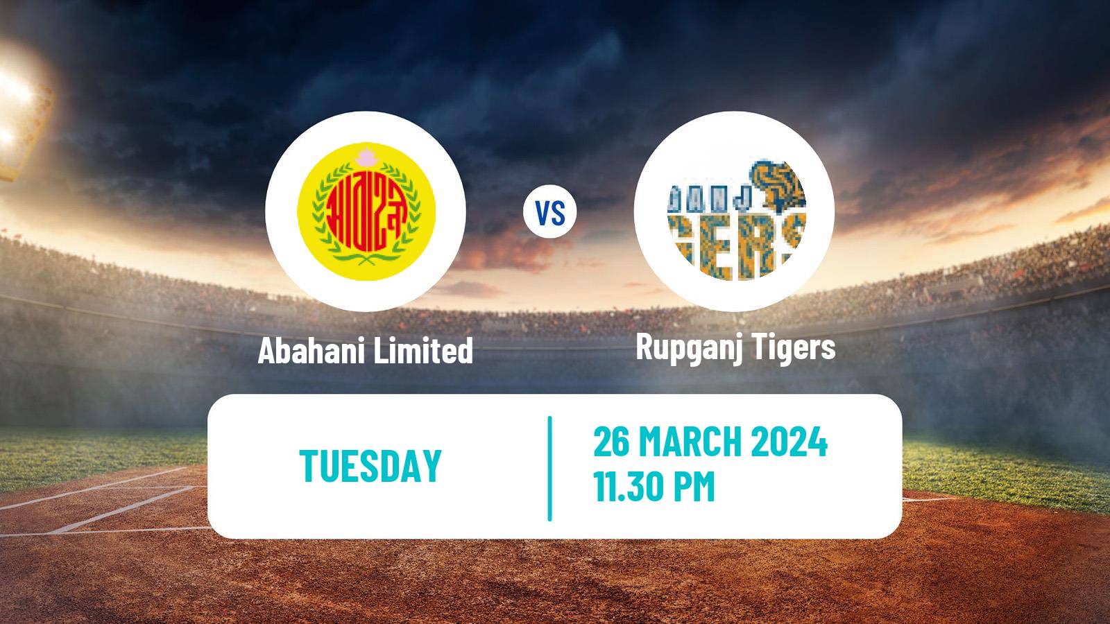 Cricket Bangladesh Dhaka Premier League Abahani Limited - Rupganj Tigers