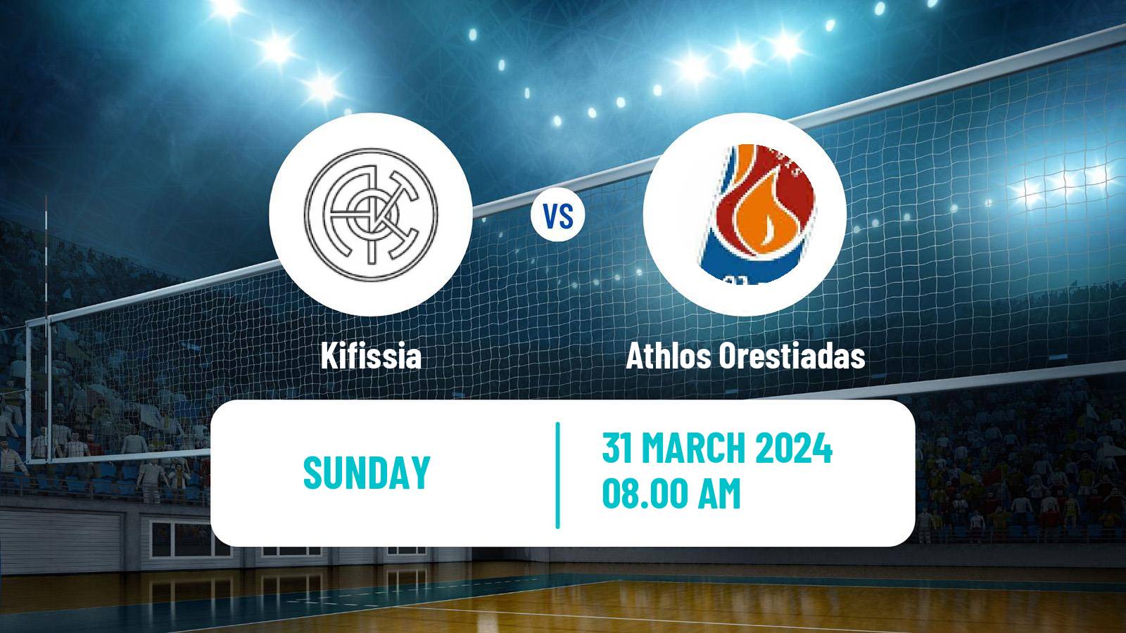 Volleyball Greek A1 Ethniki Volleyball Kifissia - Athlos Orestiadas