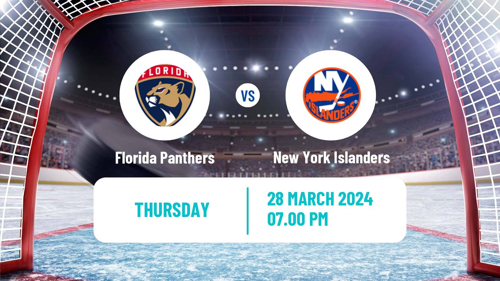 Hockey NHL Florida Panthers - New York Islanders
