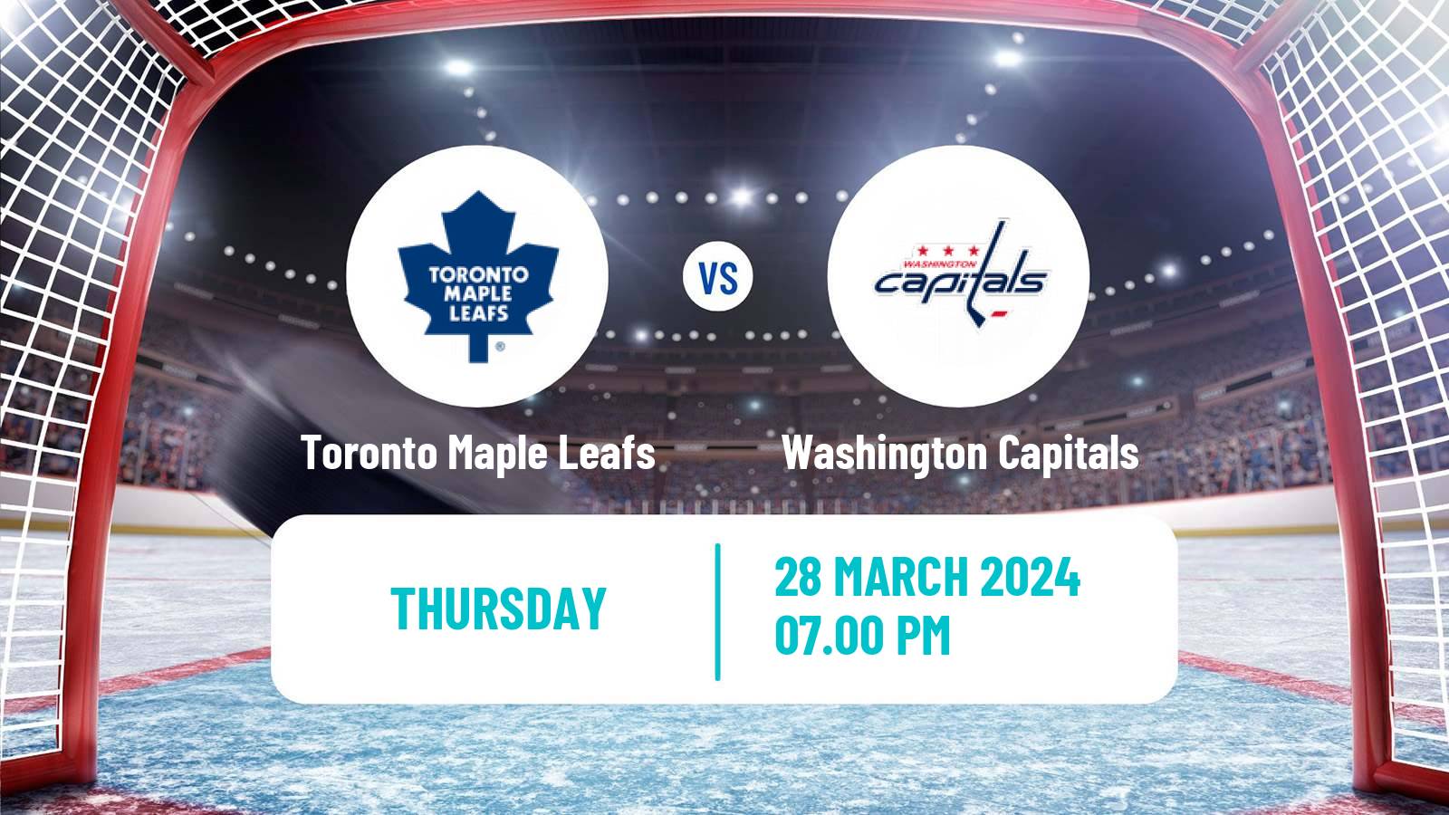 Hockey NHL Toronto Maple Leafs - Washington Capitals