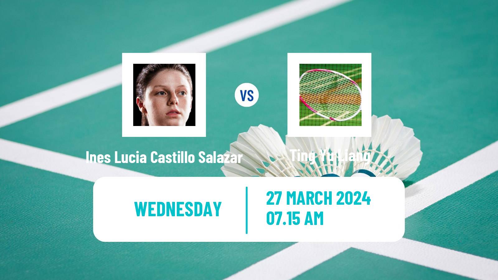 Badminton BWF World Tour Spain Masters Women Ines Lucia Castillo Salazar - Ting Yu Liang