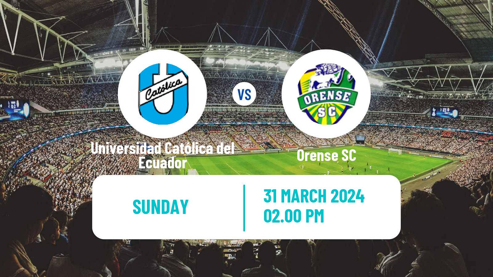 Soccer Ecuadorian Liga Pro Universidad Católica del Ecuador - Orense