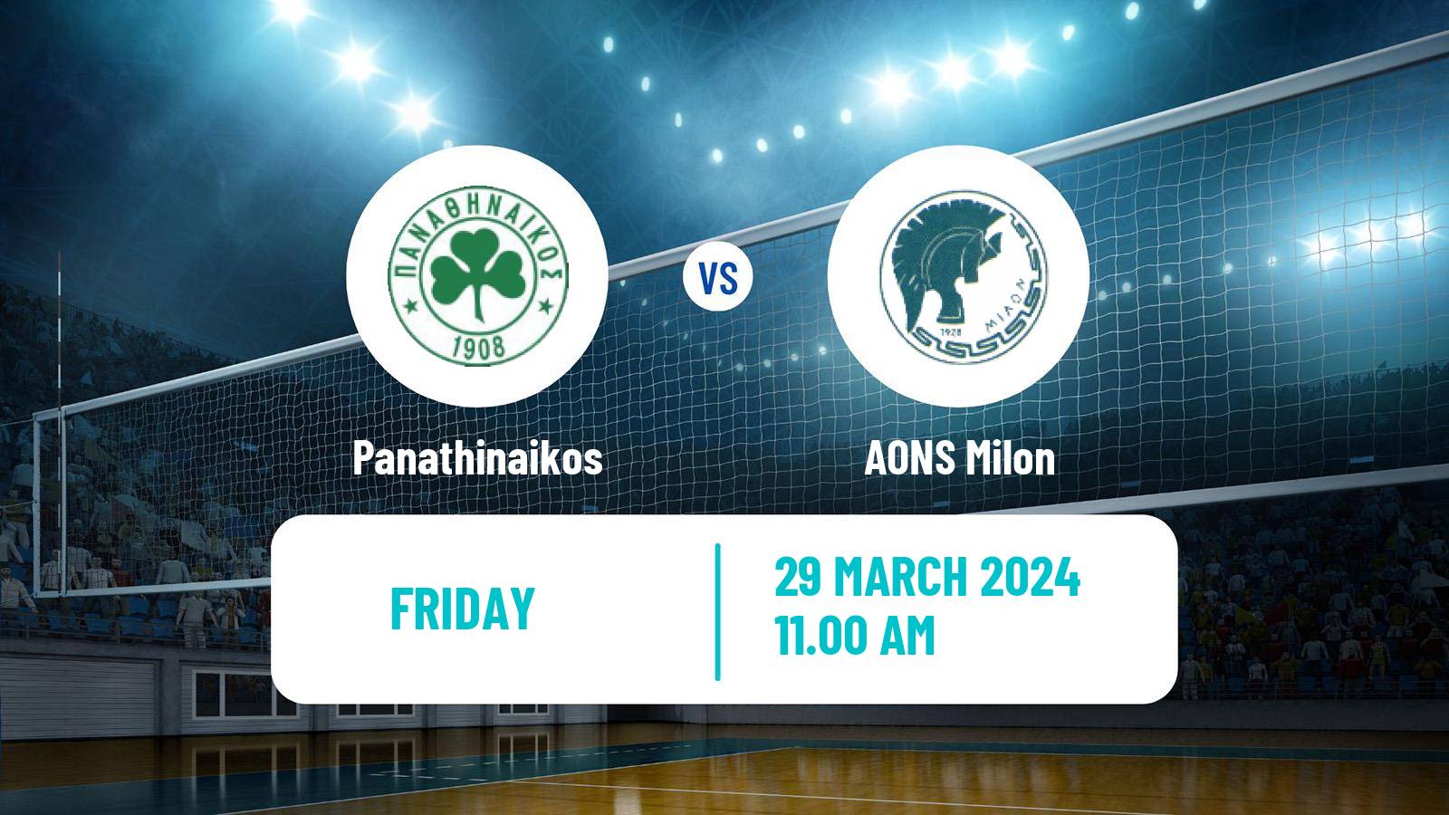 Volleyball Greek Cup Volleyball Panathinaikos - AONS Milon