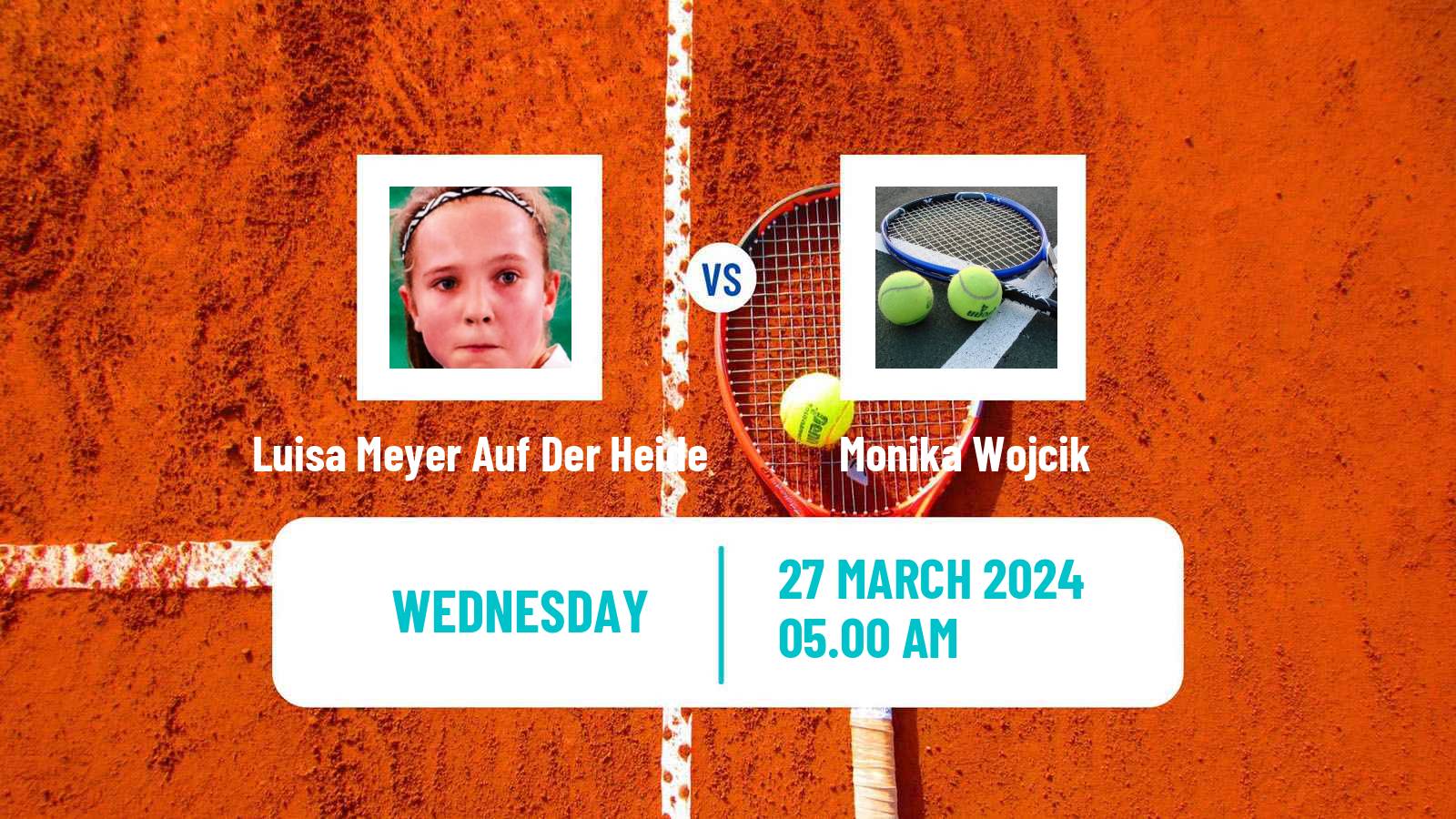 Tennis ITF W15 Antalya 7 Women Luisa Meyer Auf Der Heide - Monika Wojcik