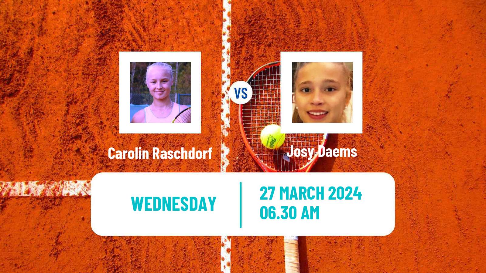 Tennis ITF W15 Antalya 7 Women Carolin Raschdorf - Josy Daems