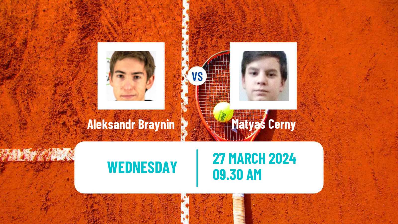 Tennis ITF M25 Trnava Men Aleksandr Braynin - Matyas Cerny