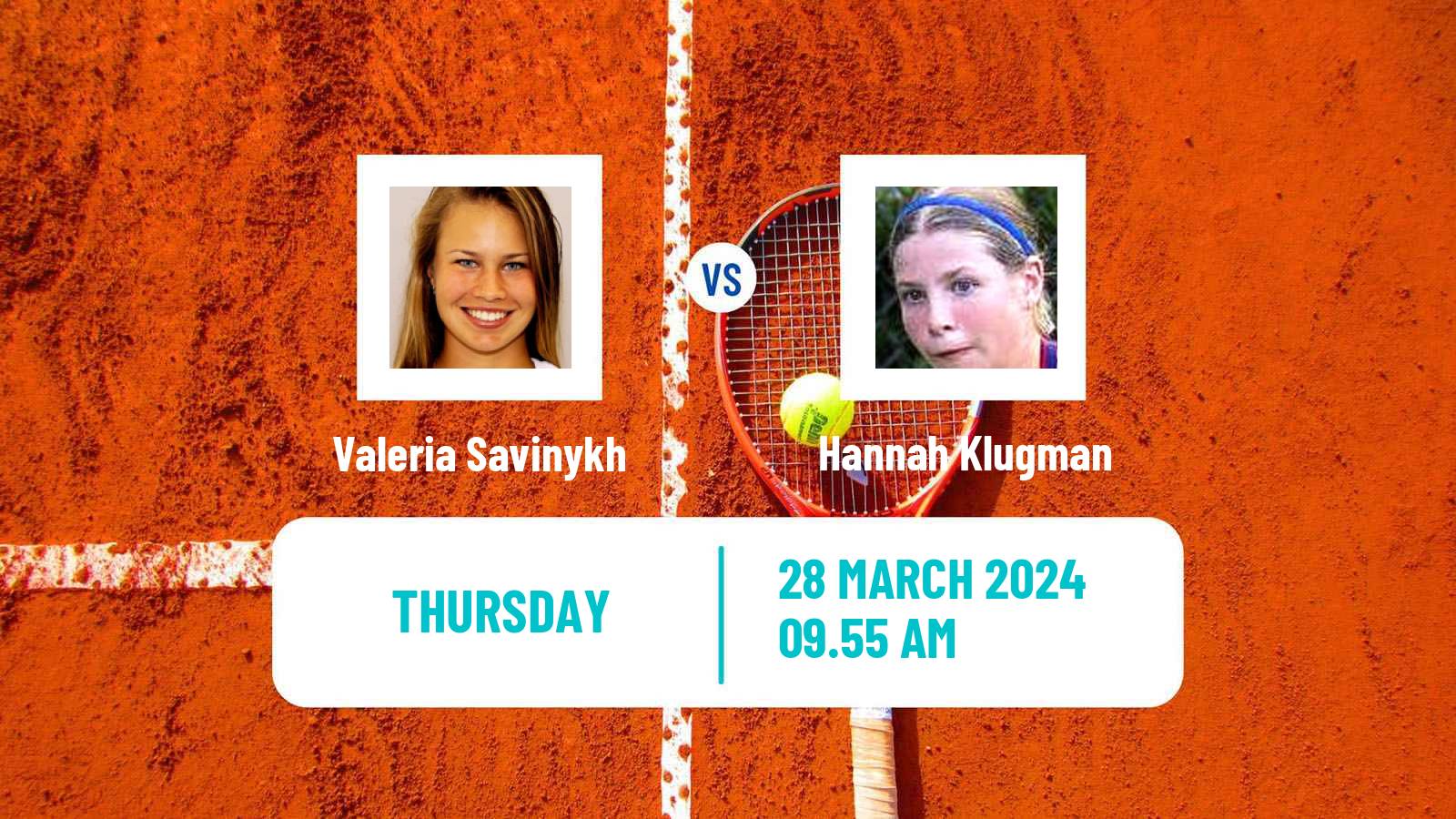 Tennis ITF W50 Murska Sobota Women Valeria Savinykh - Hannah Klugman