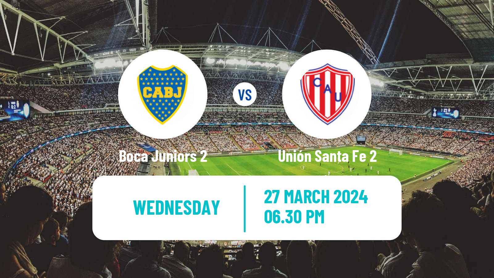 Soccer Argentinian Reserve League Boca Juniors 2 - Unión Santa Fe 2