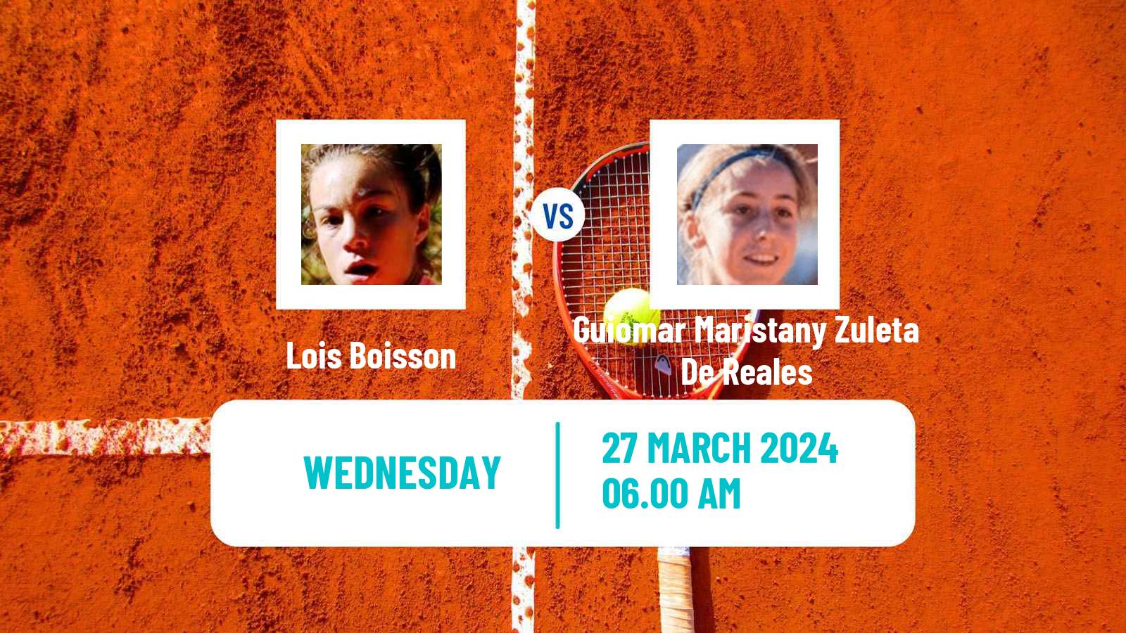 Tennis ITF W35 Terrassa Women Lois Boisson - Guiomar Maristany Zuleta De Reales