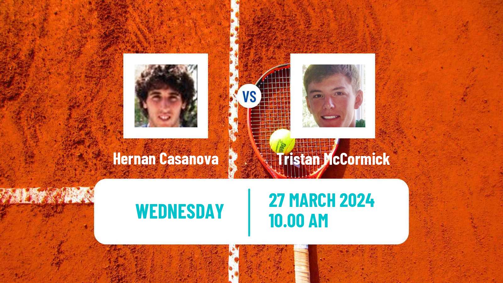 Tennis ITF M25 Tarragona Men Hernan Casanova - Tristan McCormick