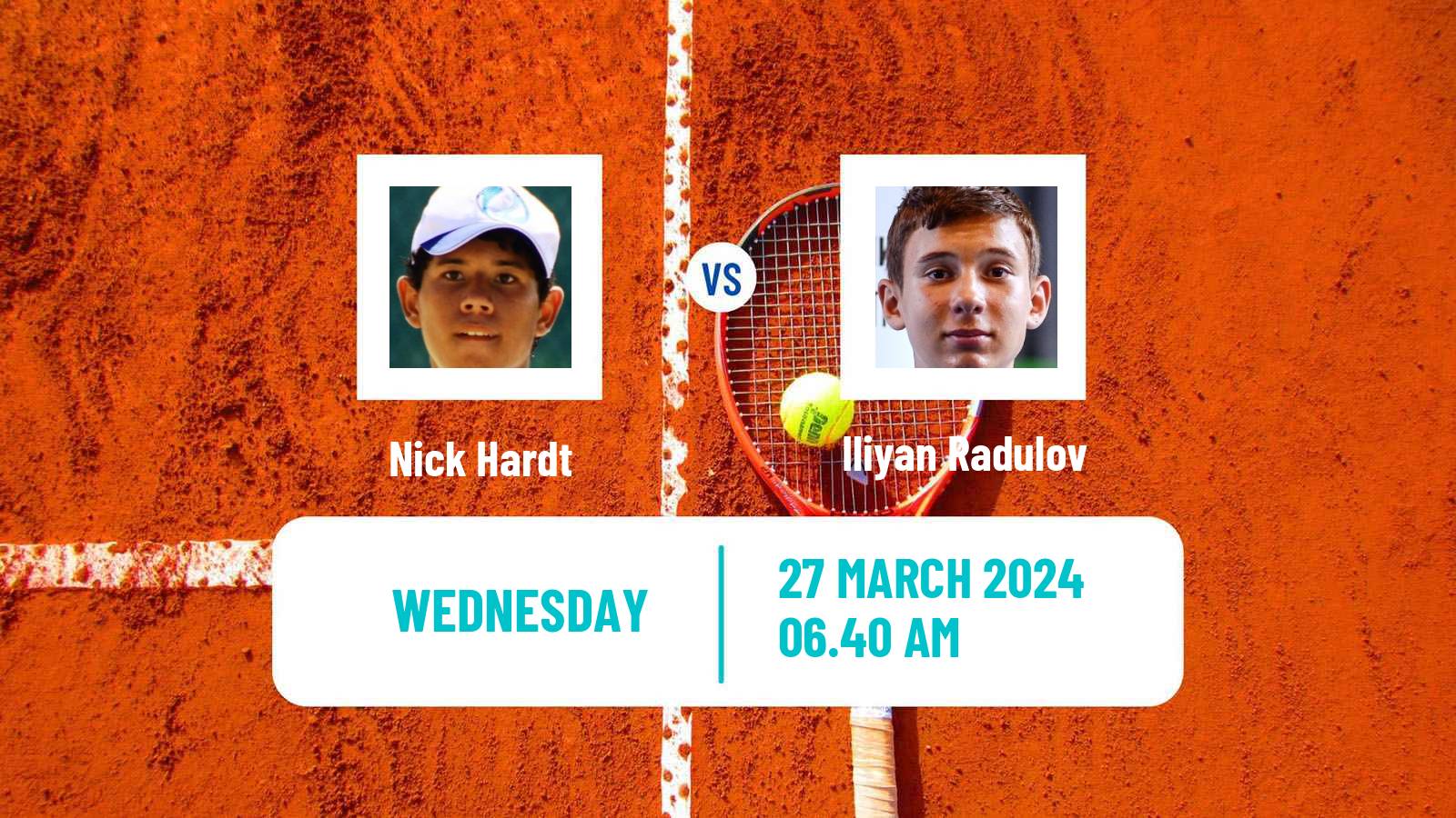 Tennis ITF M25 Tarragona Men Nick Hardt - Iliyan Radulov