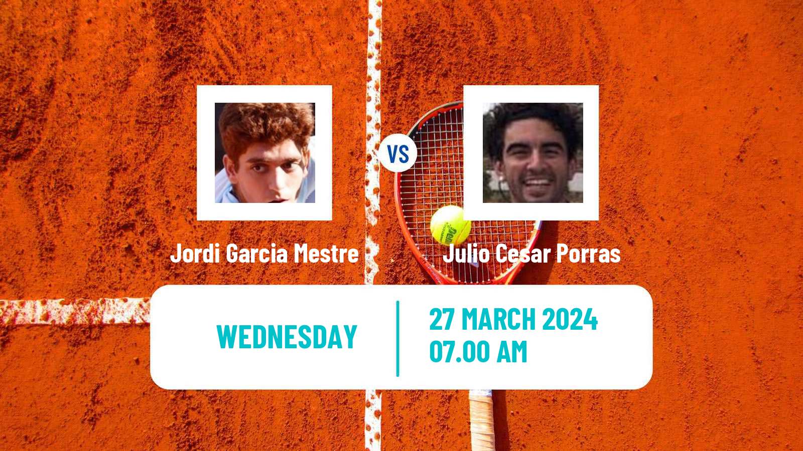 Tennis ITF M25 Tarragona Men Jordi Garcia Mestre - Julio Cesar Porras